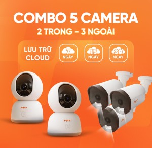 Combo 5 Camera(3 IQ4S; 2 Play4)